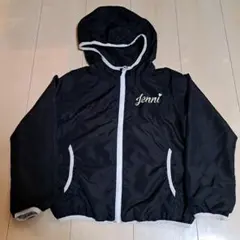 春、130cm　Jenni フード付き ブラックジャケット