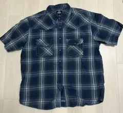 Dickies チェック柄 半袖シャツ Lサイズ