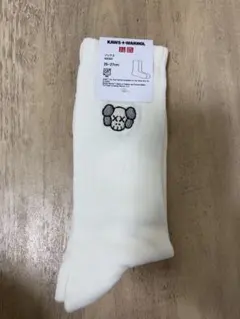 KAWS x Warhol スカルデザインソックス 25-27cm