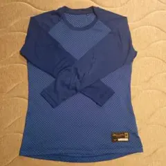 ミズノ　ミズノプロ　長袖　Mサイズ ブルー