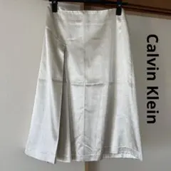 新品　高級　カルバンクライン　スカート　シャイニー　Mのサムネイル