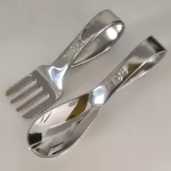 【未使用】familiar ベビースプーンフォークセット ノリタケ