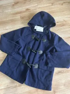 新品　タグ付き　フード付き　ネイビー　ダッフルコート　サイズ140