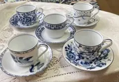 ユキコ　ハナイ　カップ・ソーサー 5個セット