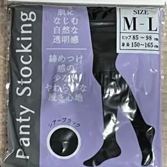 【新品・未開封】 ストッキング シアーブラック M-L