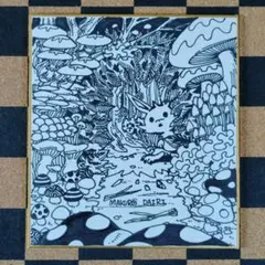 原画イラストミニ色紙：「ネコ：ヒマワリ」 - メルカリ