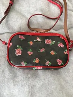 COACH 花柄 ショルダーバッグ
