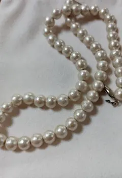 8mmコットンパールネックレス　【美品〜♪】