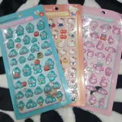 m*e様 サンリオ ボンボンドロップシール 3枚セット