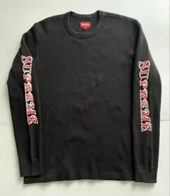Supreme Sleeve Logo Waffle Thermal サーマル