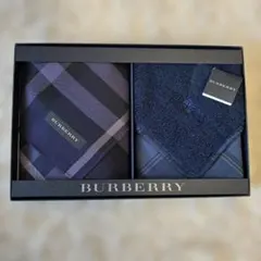 BURBERRY ハンカチ2枚セット ギフトボックス付き