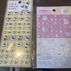 新品　タイルシール　ハローキティ　セリア　ヒョウ柄　正規品　ブロックシール