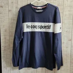 le coq sportif ネイビー 長袖レディースTシャツ Lサイズ