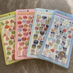Y*s様 【新品】たまごっち3Dステッカー 4枚セット /ボンボンドロップシール