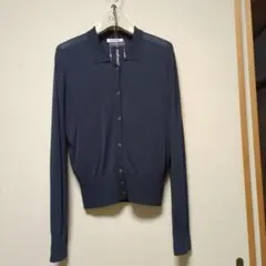 《新品、未使用》NEWYORKER 紺色　春、夏用　襟付きガーデン