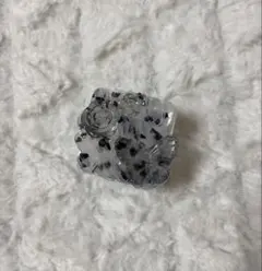 ホイップデコ小物ケース 推し活 ハンドメイド 量産型 黒 ブラック ラメ ハート