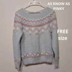 AS KNOW AS PINKY　セーター