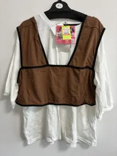 しまむら　Vanilla studio 2点セット ビスチェ+Tシャツ 4L