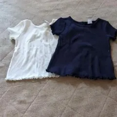 GAP フリル付きTシャツ 2枚セット 12-18ヶ月