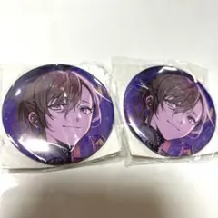 叶 缶バッジ 2点セット