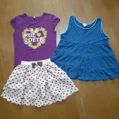 シャツ・スカートセット　130cm