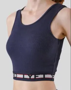 LYFT レディース BORDER RIB WOVEN TANKTOP