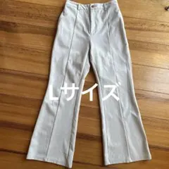 GU フレアパンツ　L ベージュ