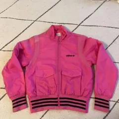 アディダス '00s トラックジャケット 万国旗タグ 復刻 白タグ ピンク