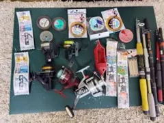 リール 釣り竿 묶음 판매 고장·부품용 品