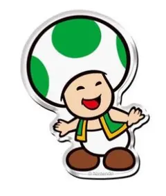 スーパーマリオ　キャラマグネッツ２　９．みどりキノピオ