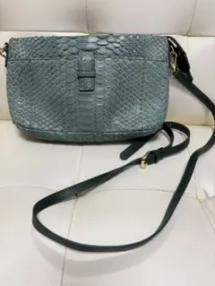 エキゾチック　ショルダーバッグ　ヘビ革