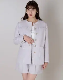 匿名配送】Herlipto ClassicLongTweedJacket(M) - メルカリ
