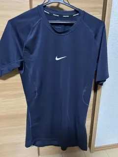 ナイキ 半袖 スポーツインナー ナイキプロ ドライフィット ショートスリーブ 紺