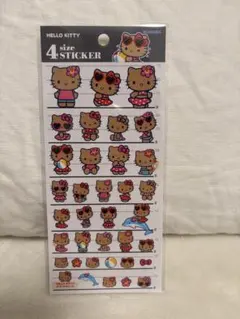 【正規品】サンリオ＊4サイズステッカー（日焼けキティ）♡