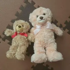 ダイソー★ハニーテディベア　キャサリン&アダムセット★くまのぬいぐるみのサムネイル