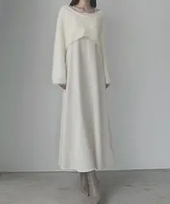 Louere シャギーニット　ショート丈