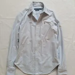 ラルフローレン ボタンダウンストライプコットンシャツ S