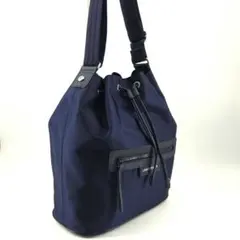 極美品　LONGCHAMP　ル・プリアージュ ネオ　バケットバッグ　ネイビー系