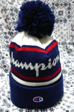Champion ニット帽 ボンボン スノボ スキー キャンプ