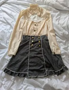 夢展望 DearMyLove クラシカルブラウス＆スカート2点セット クラロリ