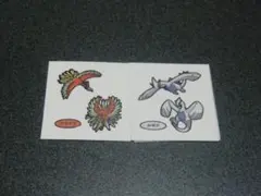 ルギア、ホウオウ　ポケモン　デコキャラシール　第一パン