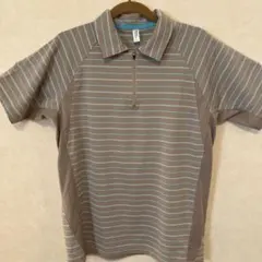 ２，レトロスタイル マルチカラーストライプ ポロシャツ