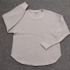 ユニクロ☆ワッフルT／長袖 Mサイズ