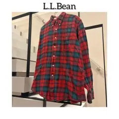 L.L.Bean アメリカ製 90s 赤・青 チェックネルシャツ