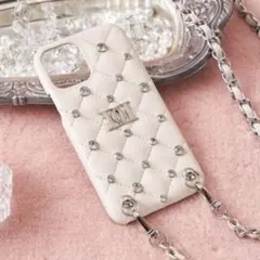 darich スマホケース iPhone14 13 キルティングビジュー ケース