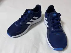 【美品】アディダス　紺　スニーカー　21.0cm