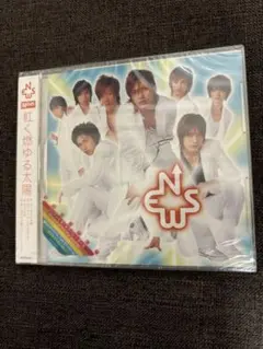 NEWS 紅く燃ゆる太陽 初回限定生産 フォトステッカーA ロゴステッカー