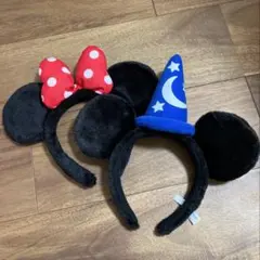 ディズニー　カチューシャ　ミッキー　ミニー　セット