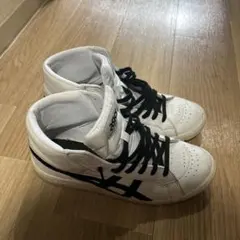 asics ハイカットスニーカー ホワイト ブラック