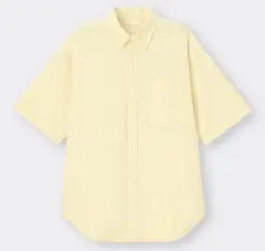 【美品】GU オーバーサイズオックスフォードシャツ（5分袖）　半袖シャツ